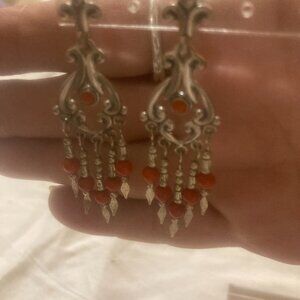 vintage dangle sterling silver earrings